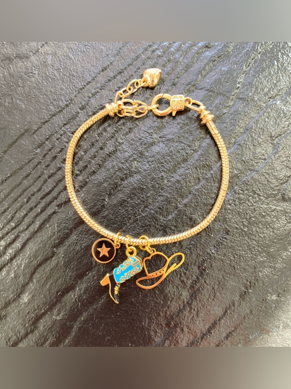 Country Western Themed Charm Bracelet - New